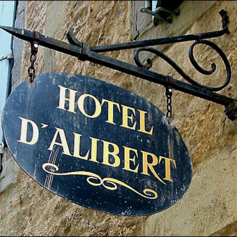 Pancarte Hôtel d'alibert